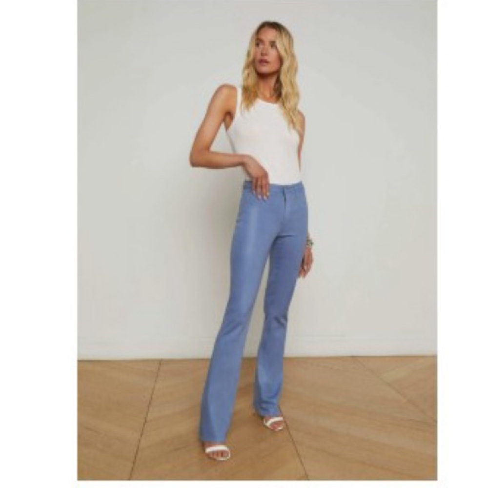 L'AGENCE Sky Blue straight  Leg Jeans wildwood blue 27